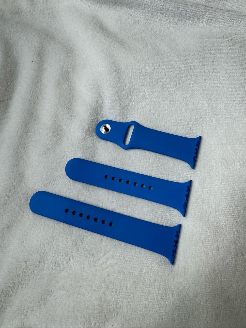 Apple Cobalt Blue Silicone Apple Watch Bands - 3 Piece Set